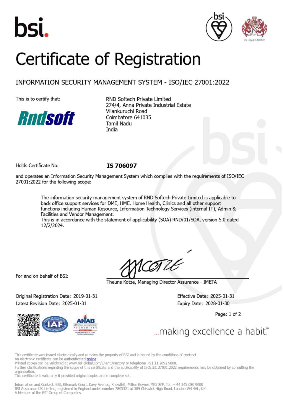 ISO 27001 Certification